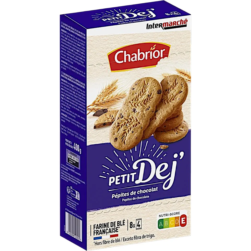 Biscuits aux céréales et aux pépites de chocolat 400g - CHABRIOR