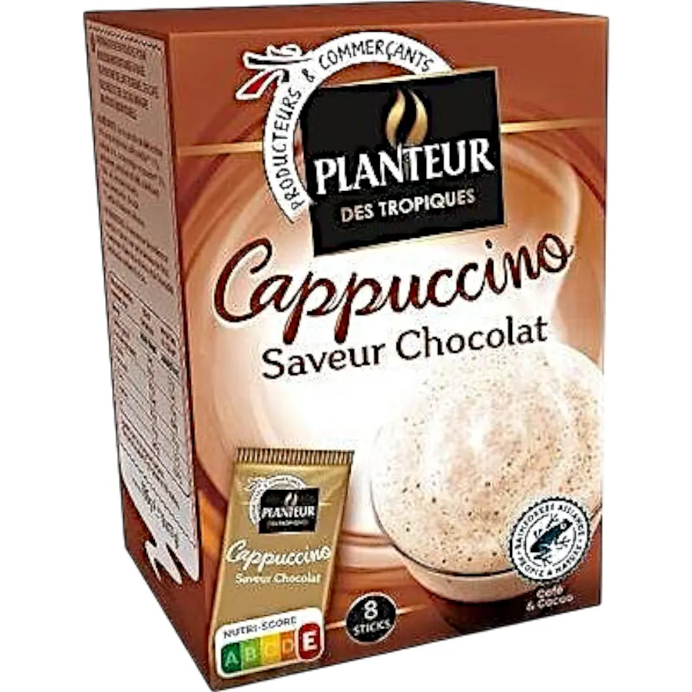 Intermarché - Cappuccino saveur chocolat x8 136g - PLANTEUR DES TROPIQUES