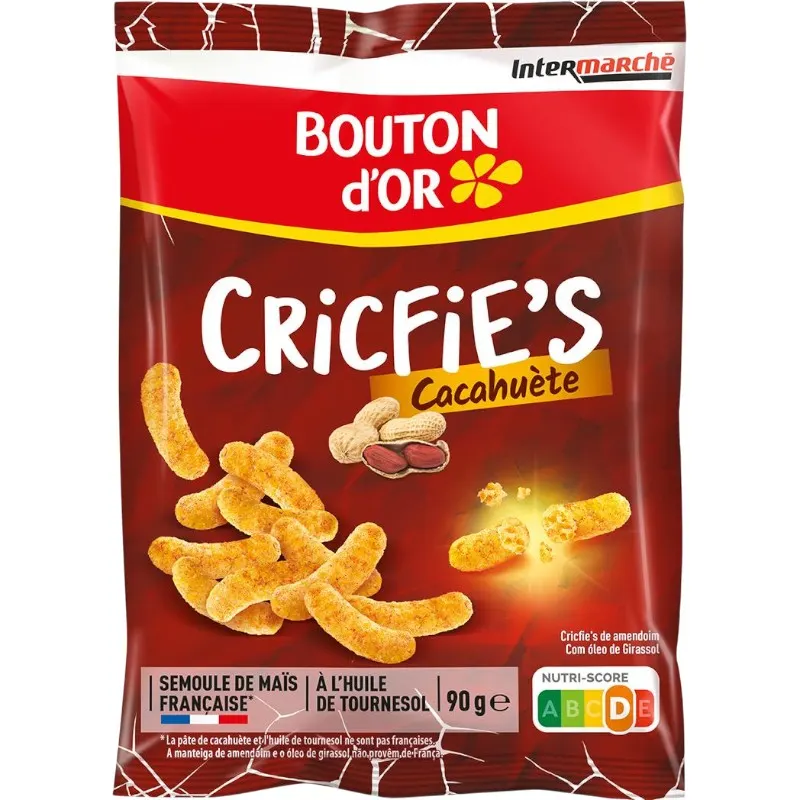 Intermarché - Cricfie's Cacahuète 90g - BOUTON D'OR