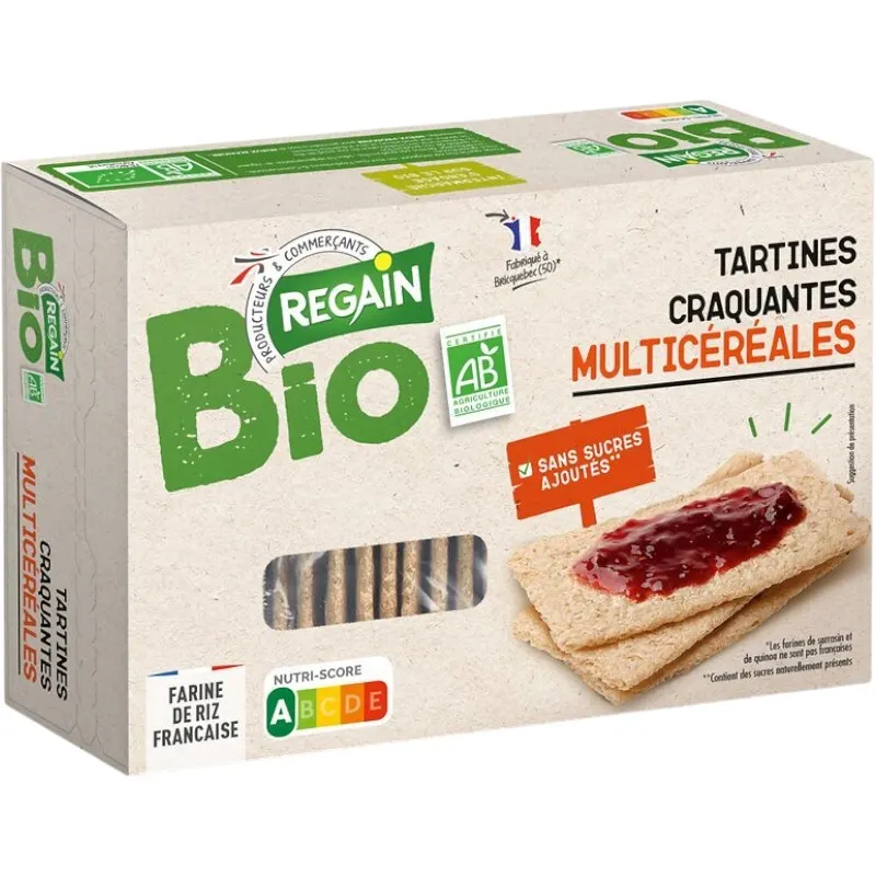 Intermarché - Tartines craquantes multicéréales bio 150g - REGAIN