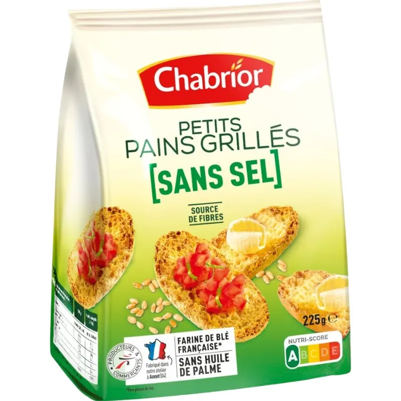 Intermarché - Petits pains grillés sans sel 225g - CHABRIOR