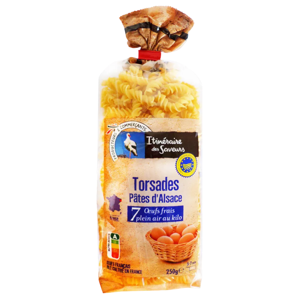 Intermarché - Torsades pâtes d'alsace 250g - IDS