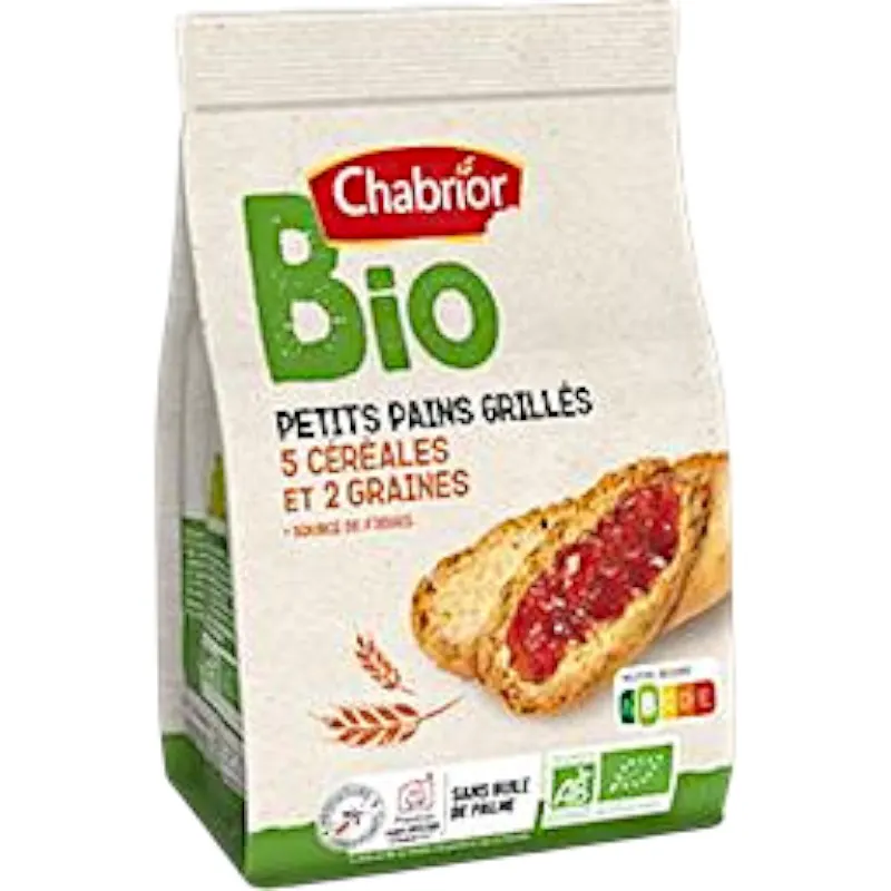 Intermarché - Petits pains grillés 5 céréales bio 225g - CHABRIOR 