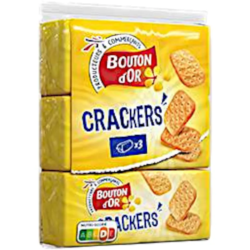 Intermarché - Crackers salés 3x100g - BOUTON D'OR