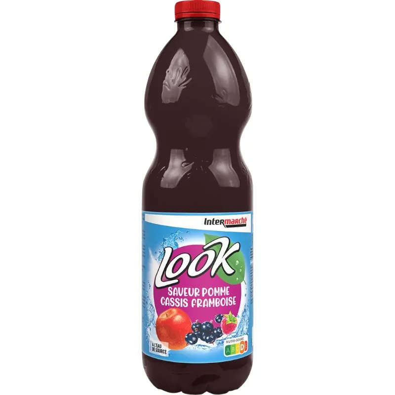 Intermarché - Look Jus de pomme cassis et framboise 2L