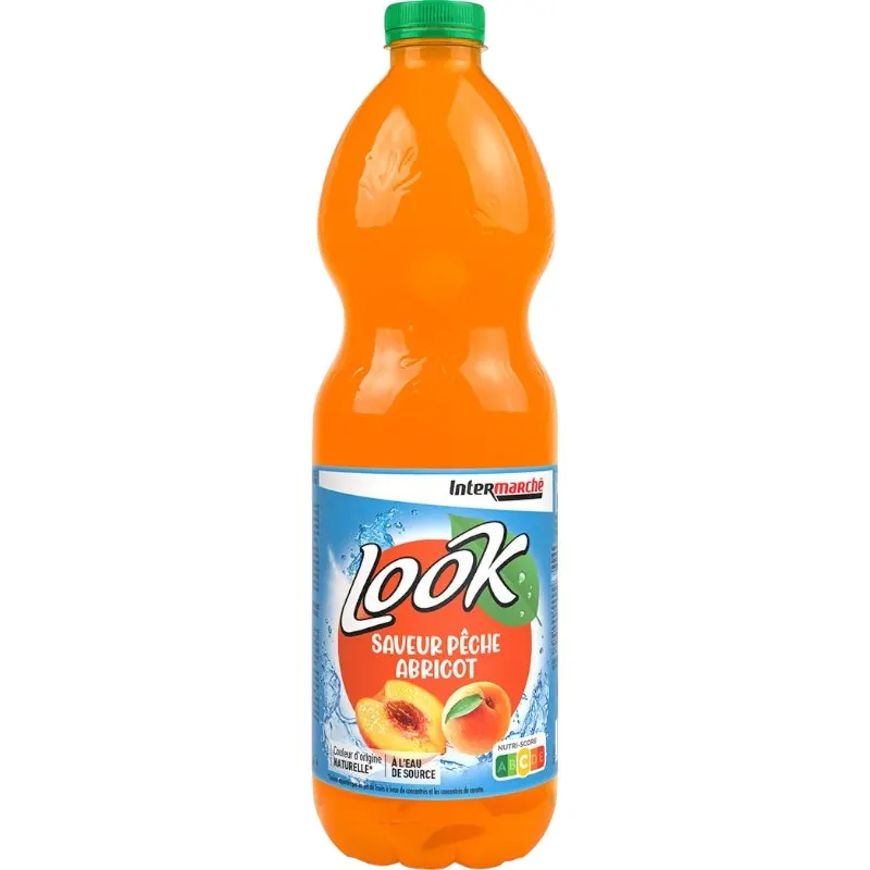 Intermarché - Look Jus de pomme pêche et abricot en Pet 2L