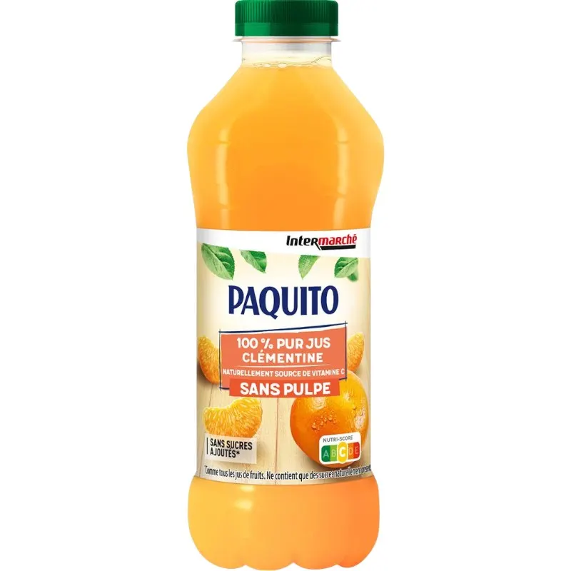 Intermarché - Pur jus clémentine en Pet 1L -PAQUITO