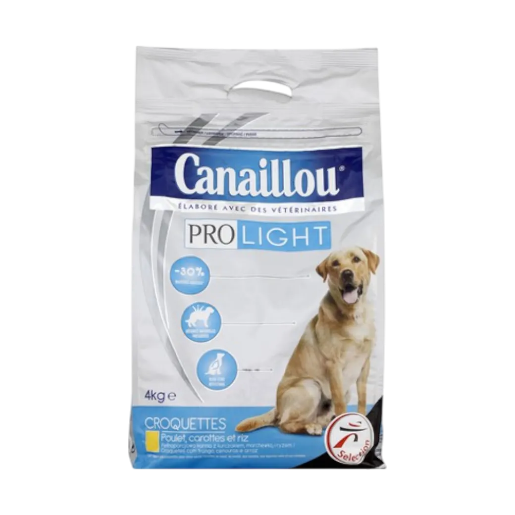 Intermarché - Croquettes Pro Light pour chiens 4kg - CANAILLOU