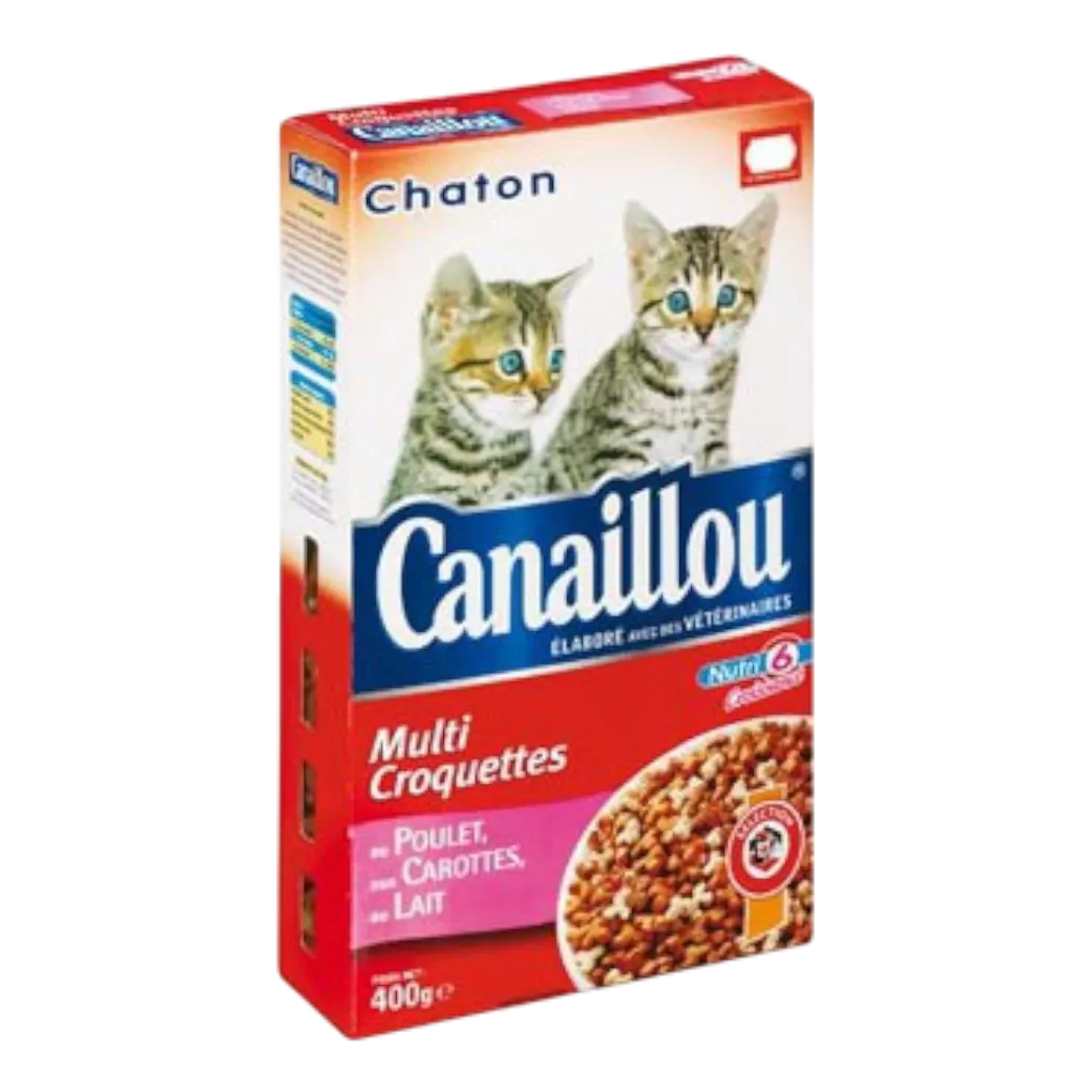 Intermarché - Croquettes au poulet pour chat junior 2 à 12 mois 400g - CANAILLOU
