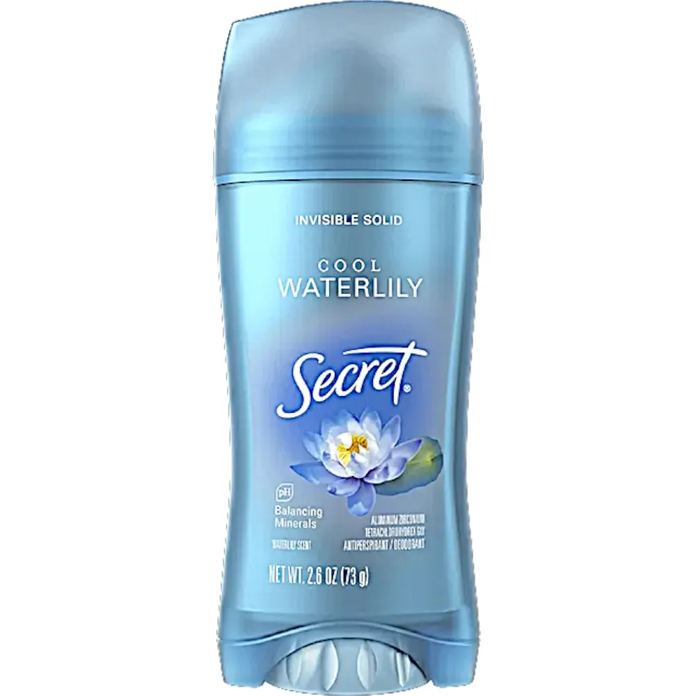 Déodorant antiperspirant Invisible Solid parfum Waterlily 73g - SECRET
