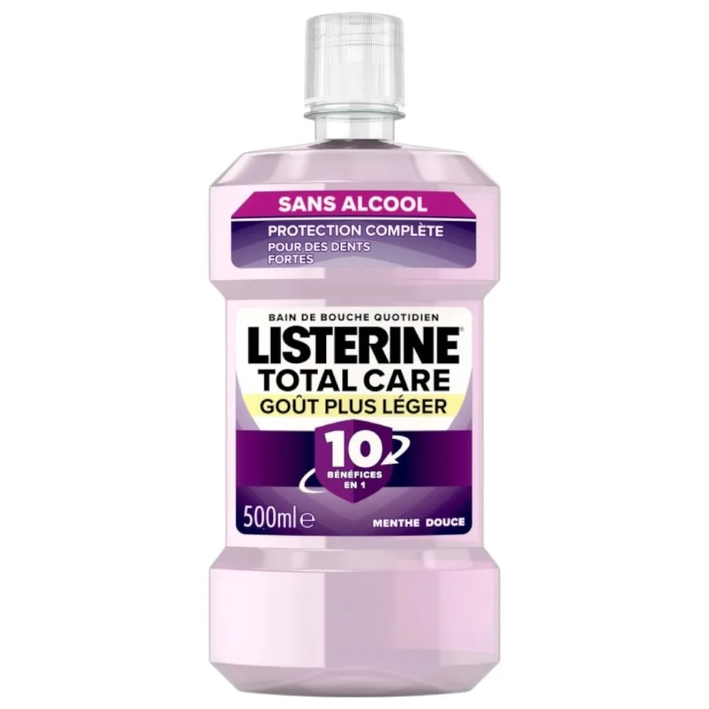 Bain de bouche Total Care goût plus léger 500 ml - LISTERINE