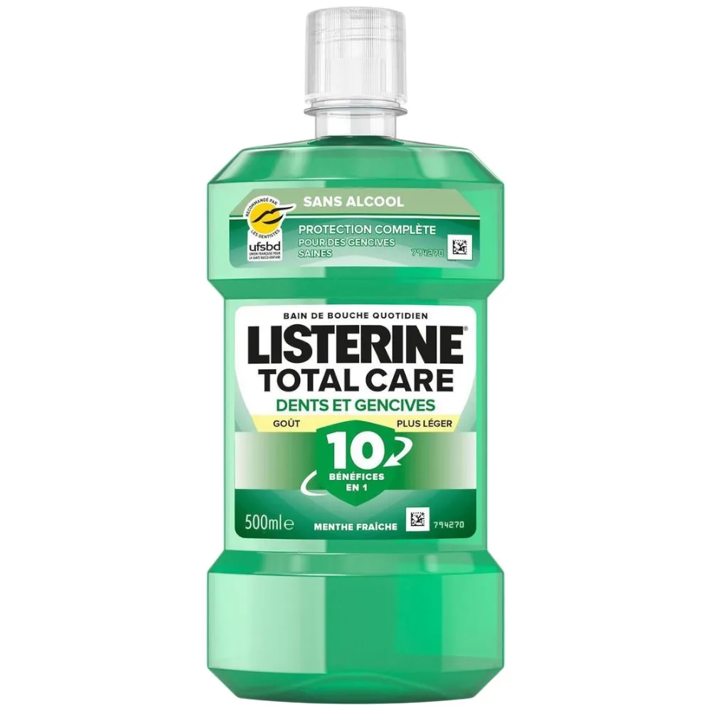 Bain de bouche quotidien goût plus léger 500 ml - LISTERINE
