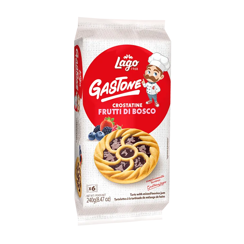 Biscuits crostatine fruits des bois gastone 240g - LAGO