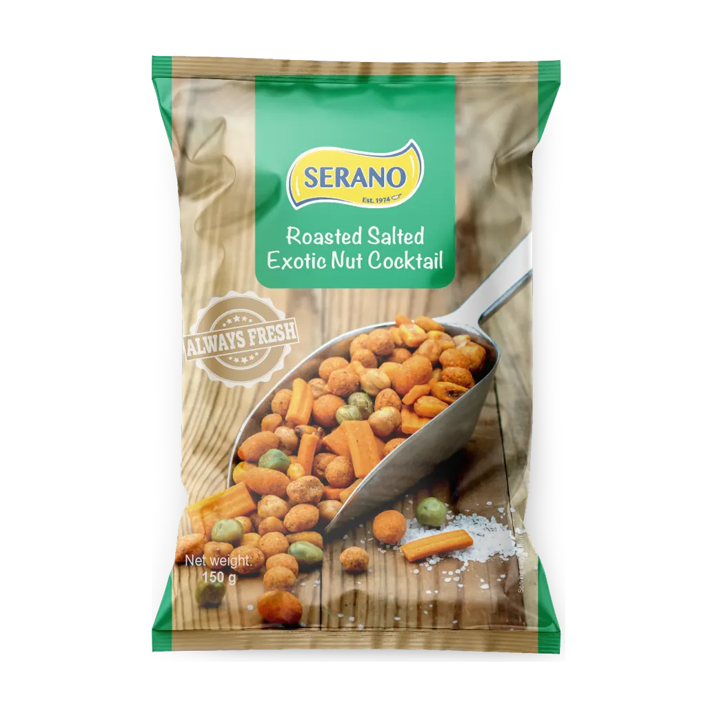 Cocktail de nois exotiques grillées et salées 150g - SERANO