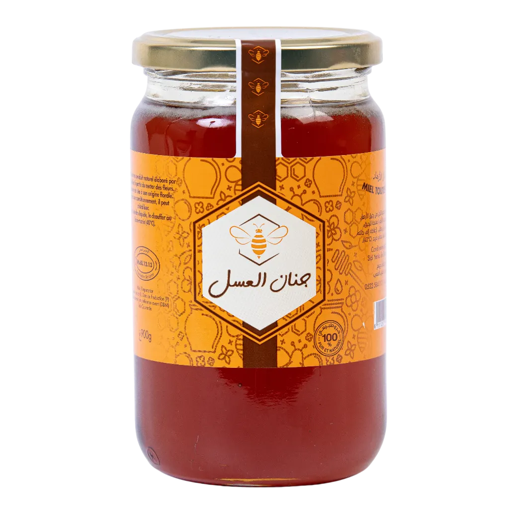 Miel en verre toutes fleurs 900g - JNANE EL AASSAL