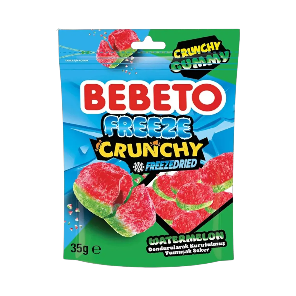 Bonbons freeze crunchy watermelon 35g - BEBETO