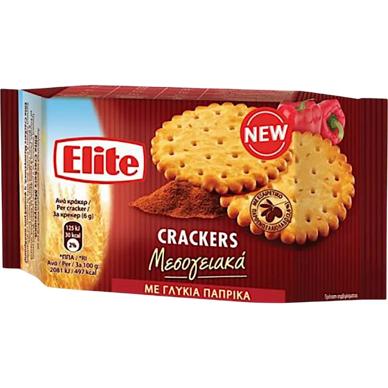 Crackers méditerranéens saveur Paprika doux 105g - ELITE