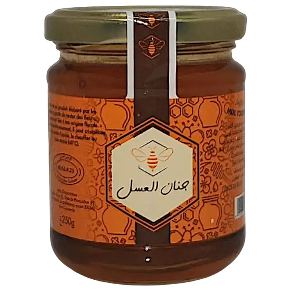 Miel toutes fleurs pot en verre 250g - JNANE EL AÂSSAL