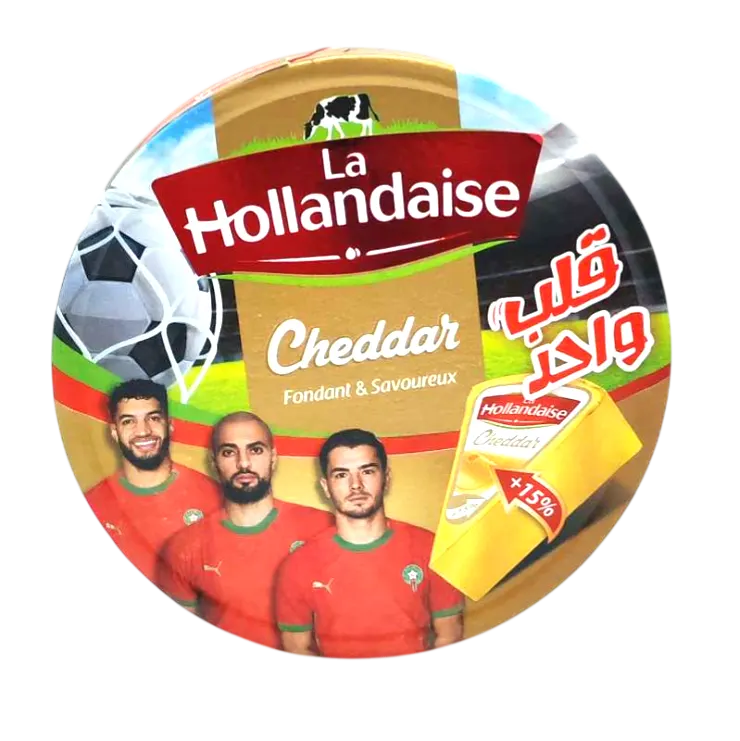 Fromage fondu cheddar 8 méga portions - LA HOLLANDAISE 