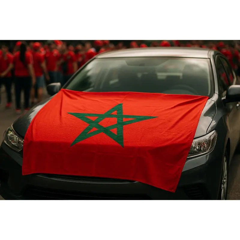 Drapeau pour capot de voiture 125x160cm