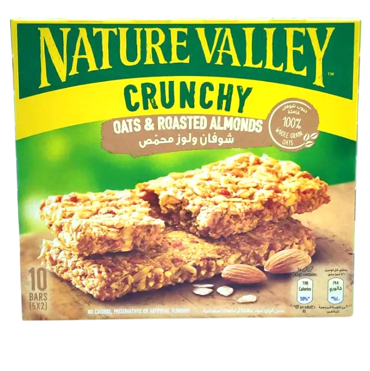 Crunchy granola bars oats & roasted almonds 210g - NATURE VALLEY