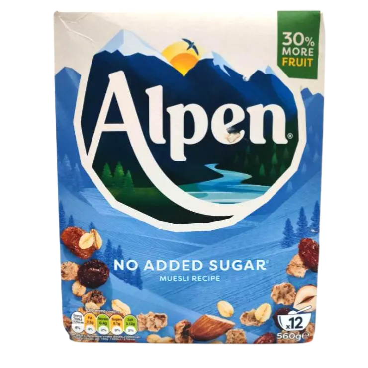 Muesli Alpen sans sucres ajoutés 560g - WEETABIX