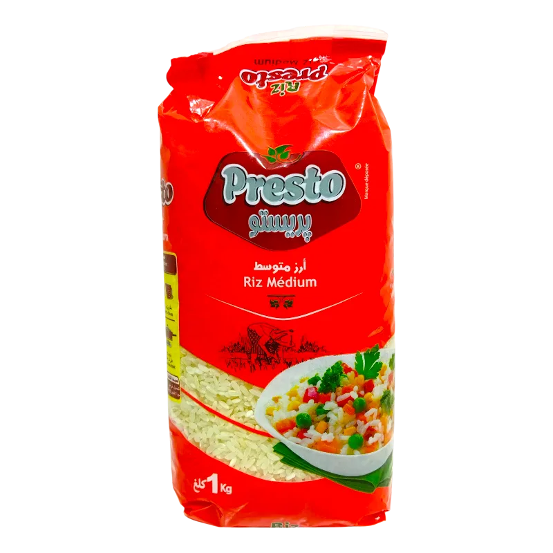 Riz medium blanc 1Kg - PRESTO