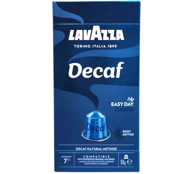 Capsules de café aluminium Dek décafeiné x10 unités - LAVAZZA