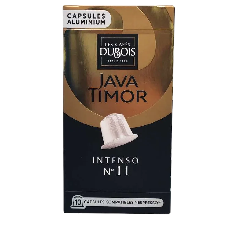 Capsules de café Intenso n°11 Java Timor x10 unités - LES CAFÉS DUBOIS