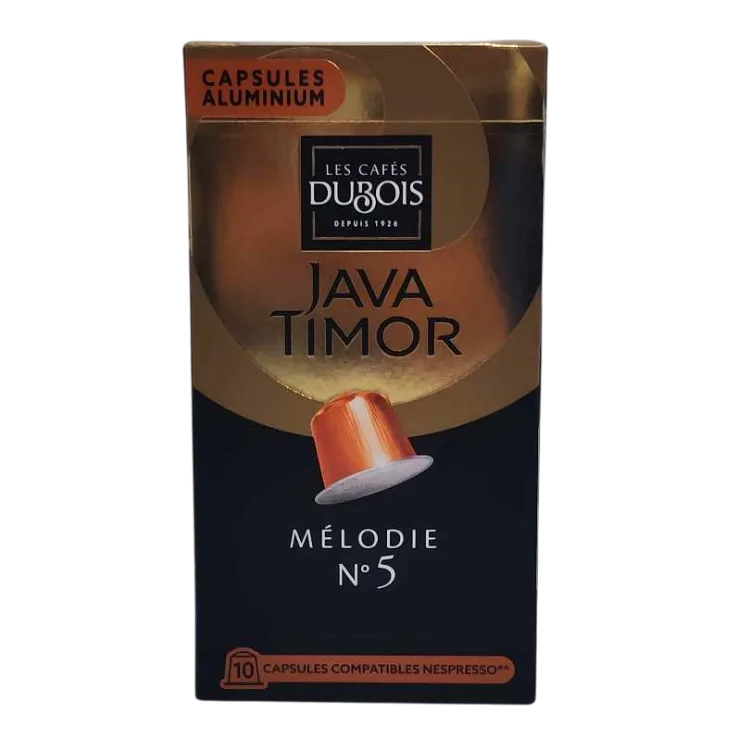 Capsules de café Mélodie n°5 Java Timor x10 unités - LES CAFÉS DUBOIS