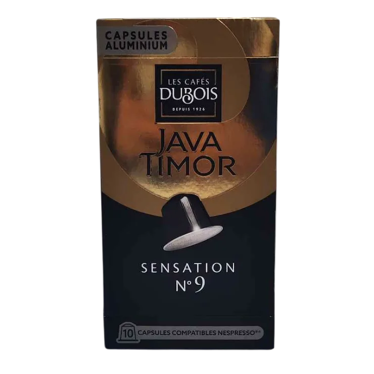 Capsules de café Sensation n°9 Java Timor x10 unités - LES CAFÉS DUBOIS