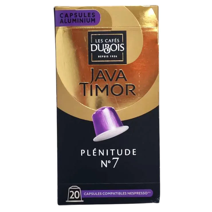 Capsules de café Plénitude n°7 Java Timor x20 unités - LES CAFÉS DUBOIS