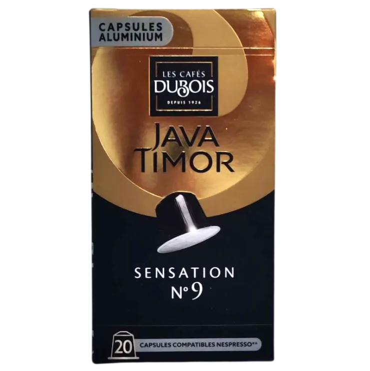 Capsules de café Sensation n°9 Java Timor x20 unités - LES CAFÉS DUBOIS