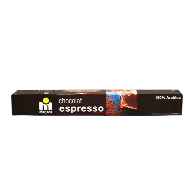 Capsules de café espresso arôme chocolat x 10 unités - MARJANE