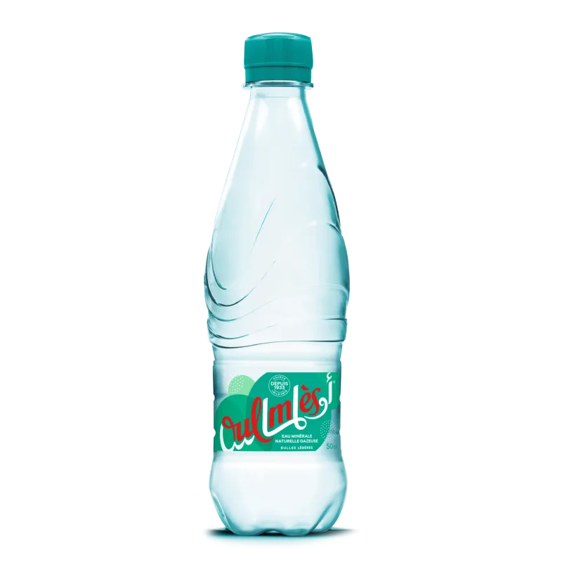 Oulmès Eau minérale gazeuse légère 50cl 