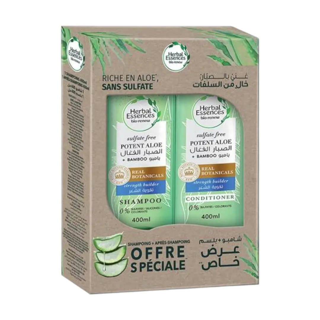 Shampoing + après-shampooing bamboo 2x400ml - HERBAL ESSENCES