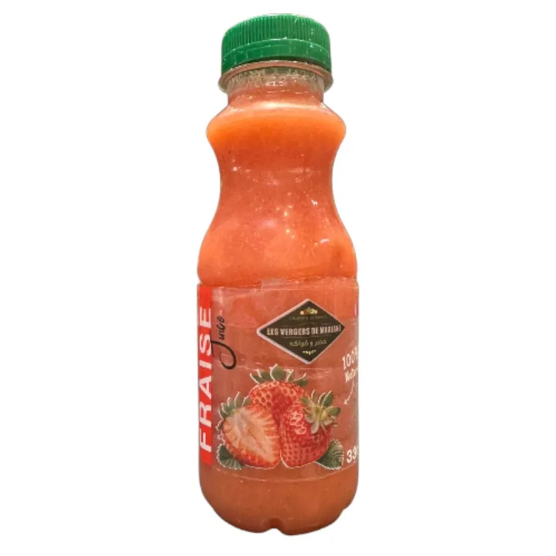 Jus de fraise pressé frais 100% naturel 33cl - vue 3