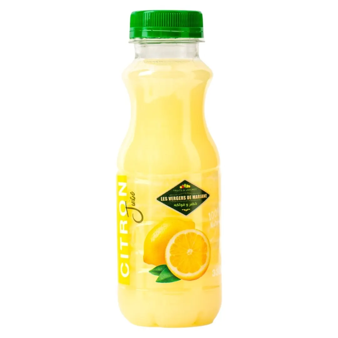 Jus de citron pressé frais 100% naturel 33cl