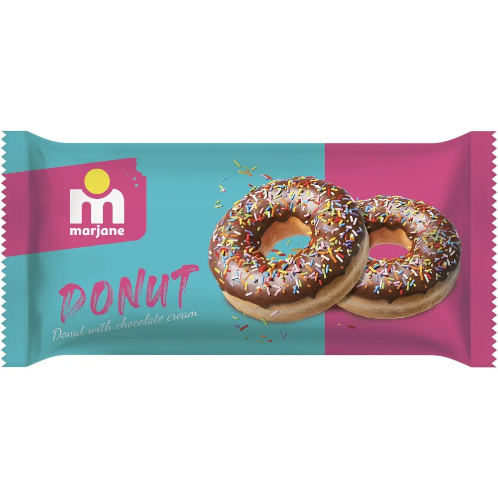 Donuts fourrés à la crème au chocolat 59g - MARJANE