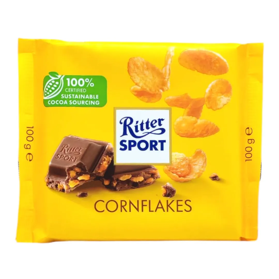 Tablette de chocolat au lait aux cornflakes 100g - RITTER SPORT