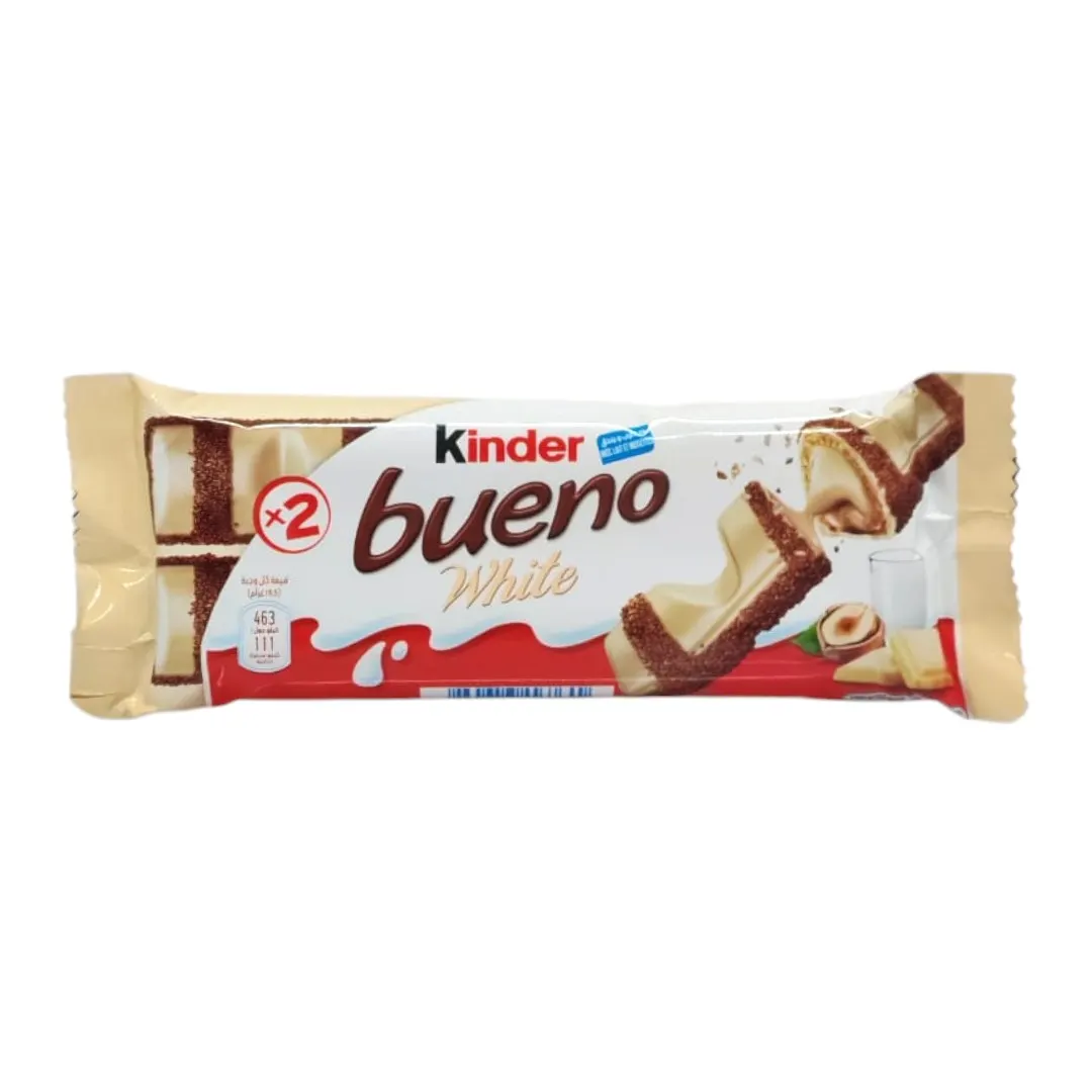 Barre de chocolat blanc Kinder Bueno White 43g - KINDER