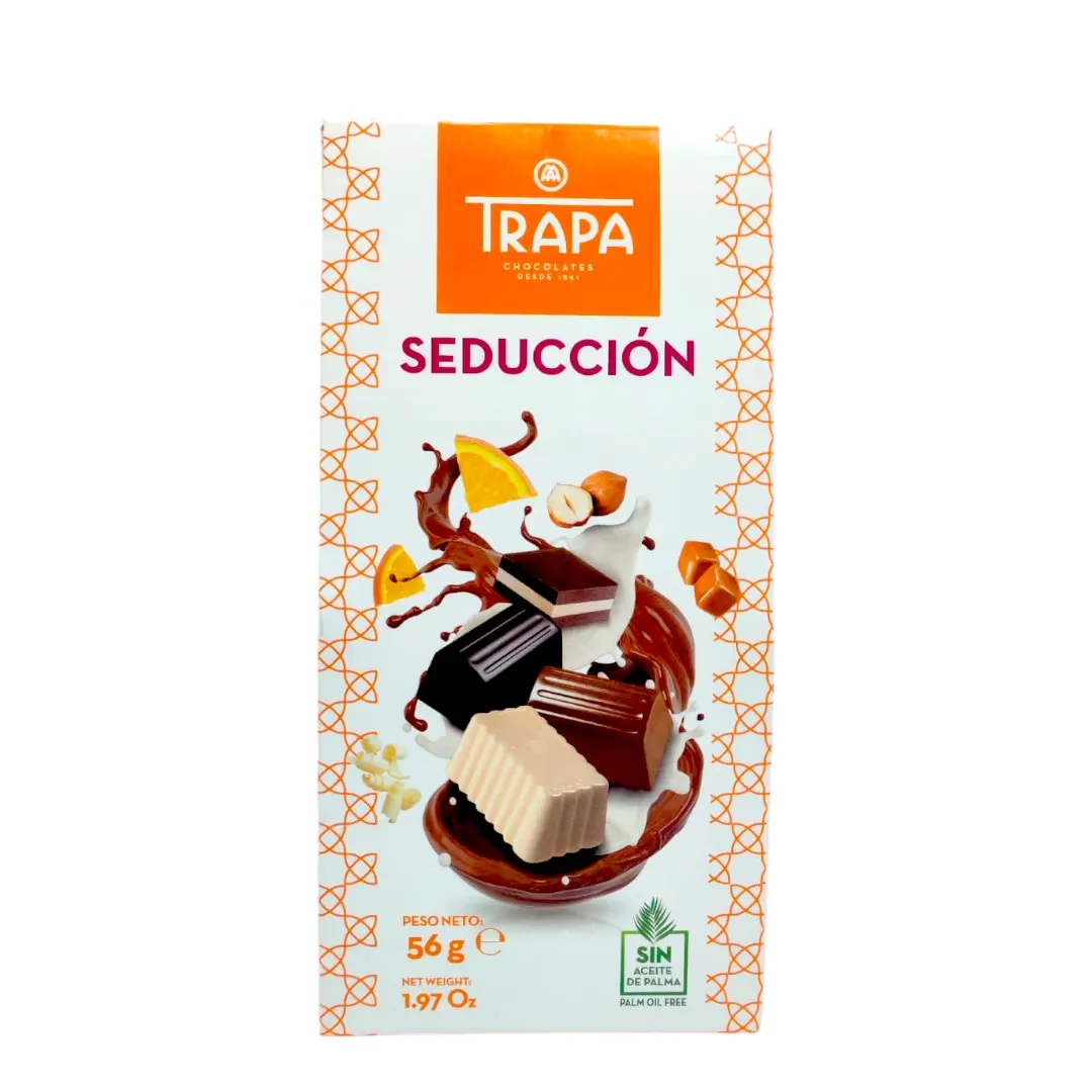 Chocolats Séduction sans huile de palme x8 unités 56g - TRAPA