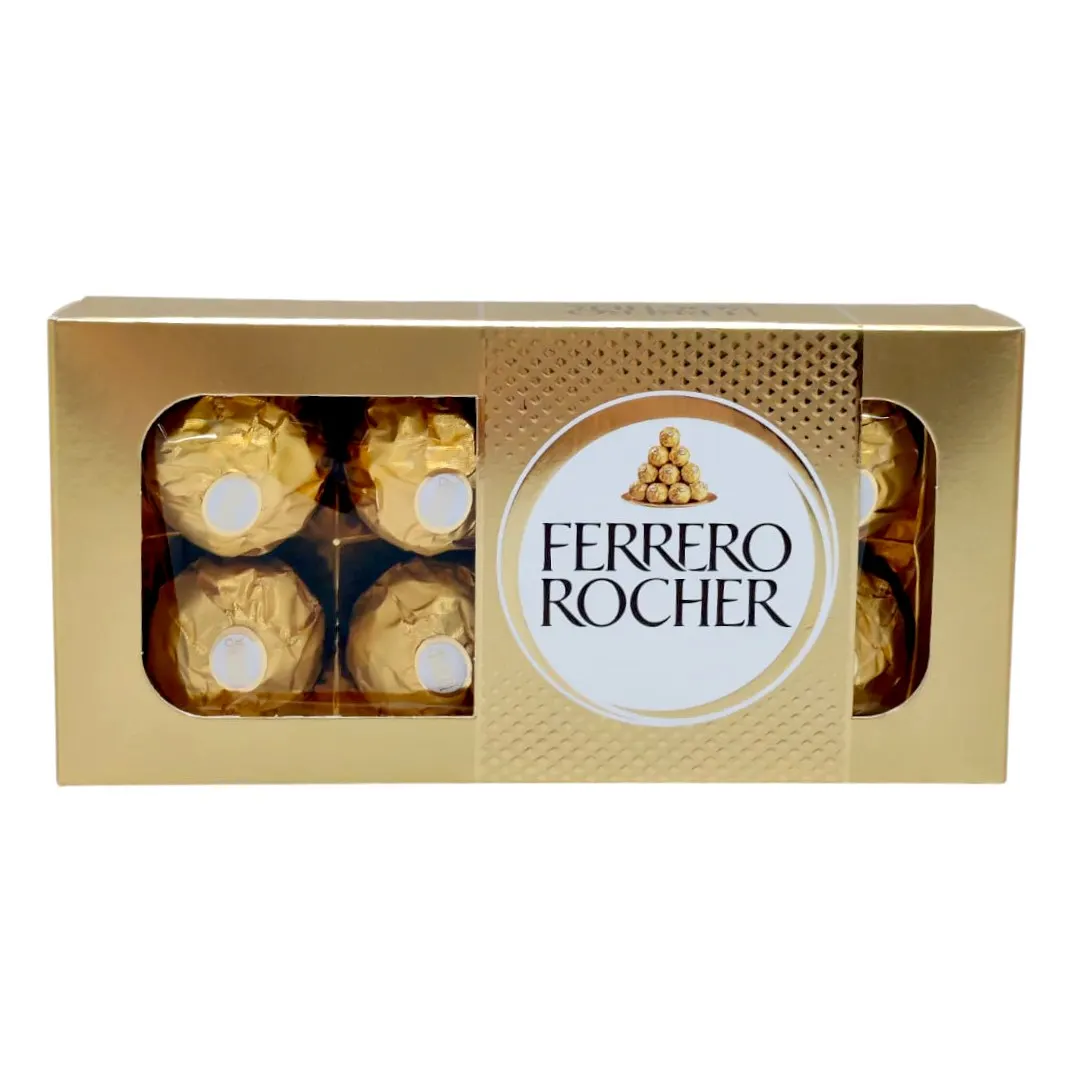 Boîte de chocolats Rocher x8 unités 100g - FERRERO