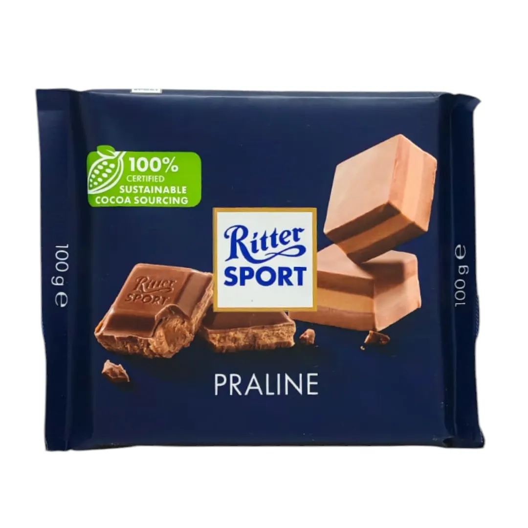 Chocolat au lait à la praline 100g - RITTER SPORT