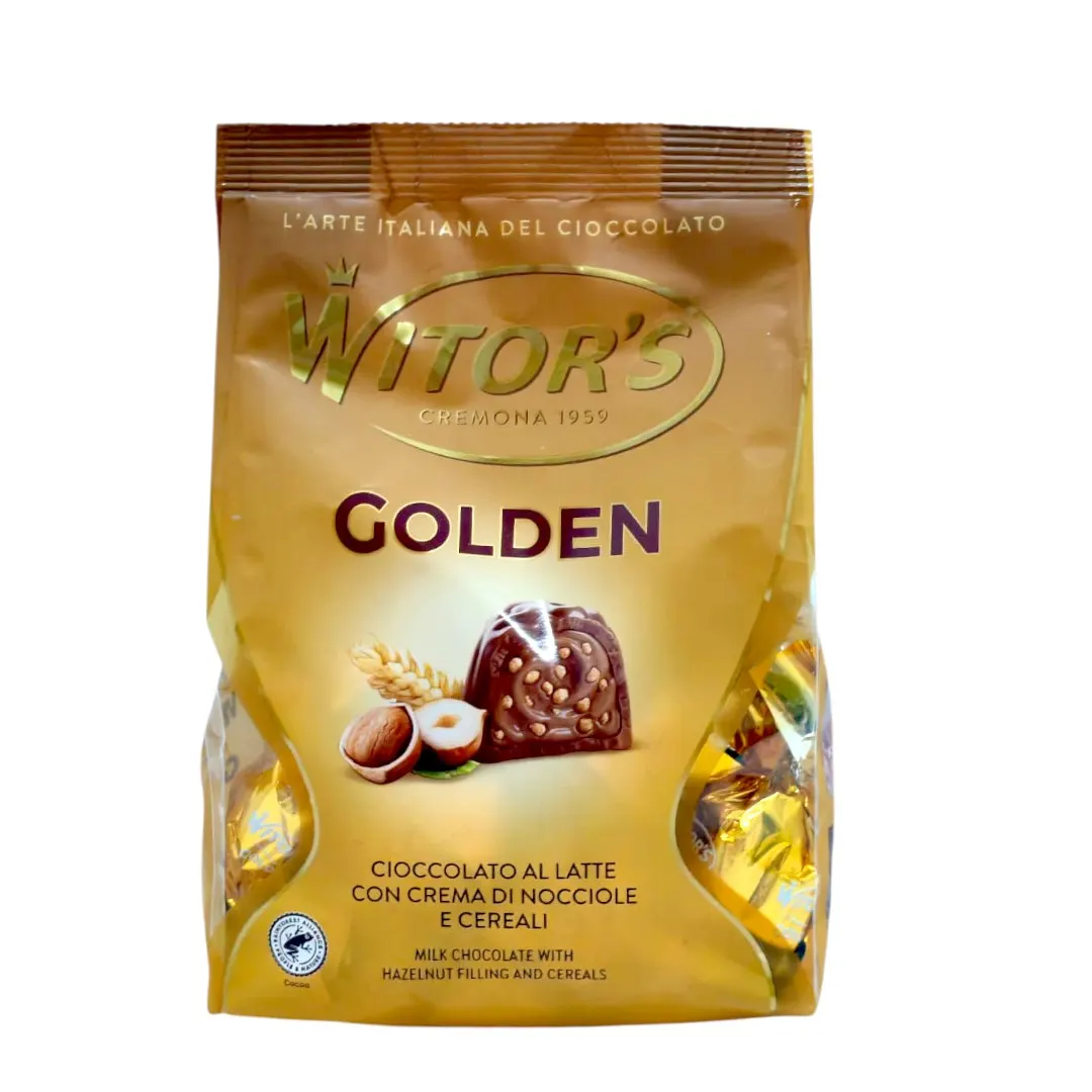 Chocolat au lait avec crème noisette et céréales croquantes Golden 250g- WITOR'S
