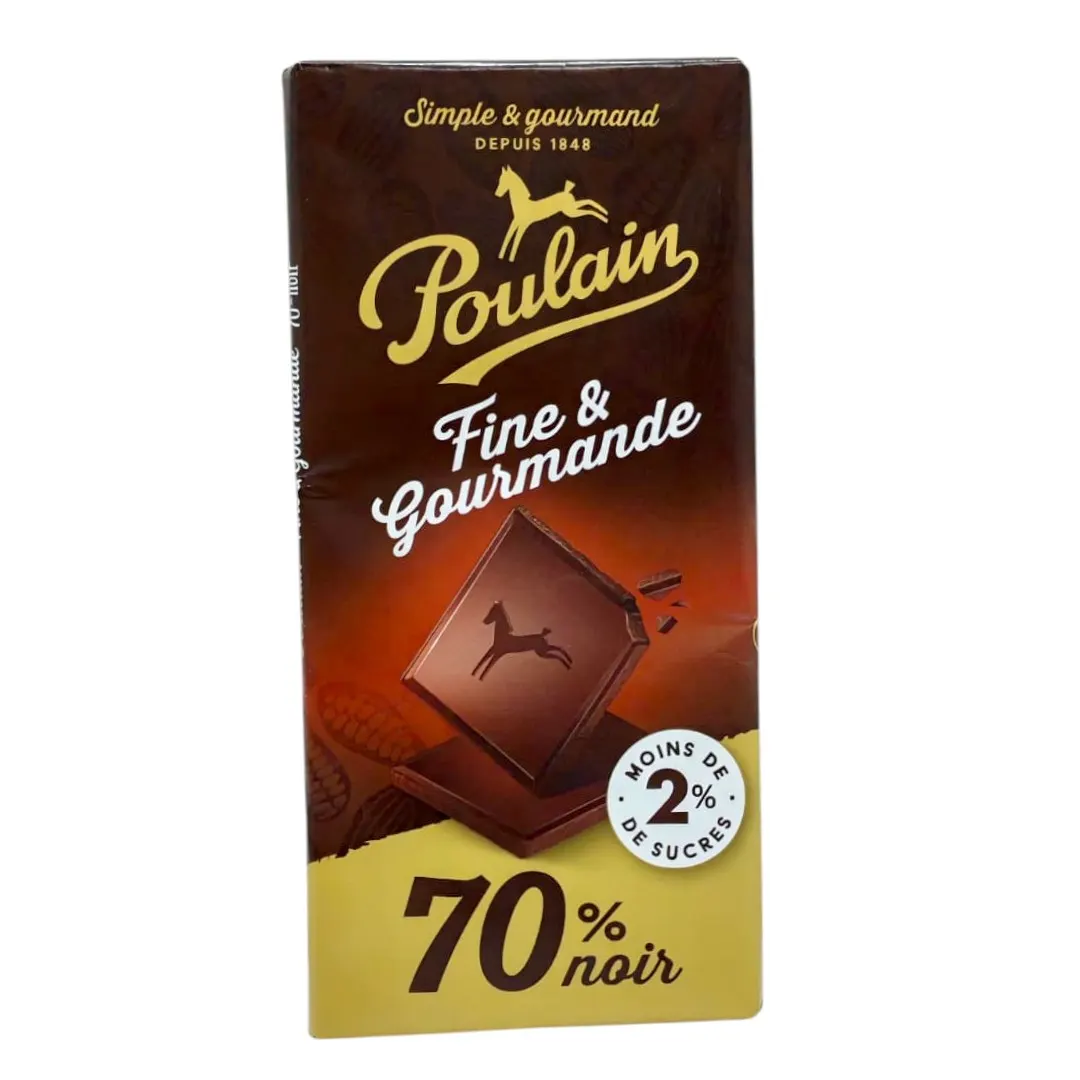 Chocolat noir fine & gourmande 100g - POULAIN