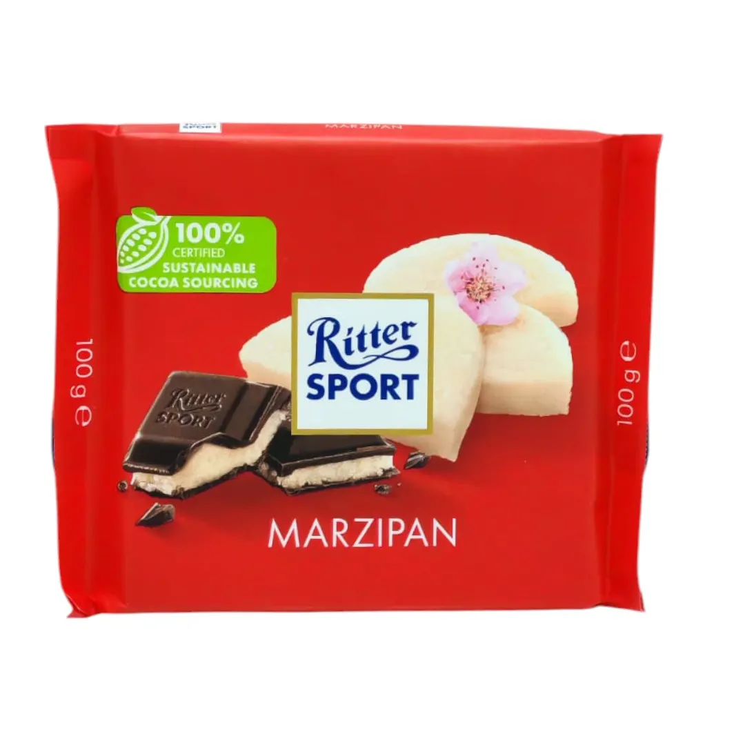 Chocolat au lait fourré à la pâte d'amandes 100g  - RITTER SPORT