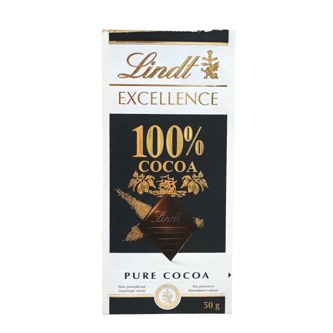 Tablette de chocolat noir 100% Cacao Excellence 50g - LINDT