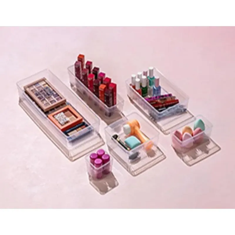 Organisateur rectangulaire transparent 38,2x15cm