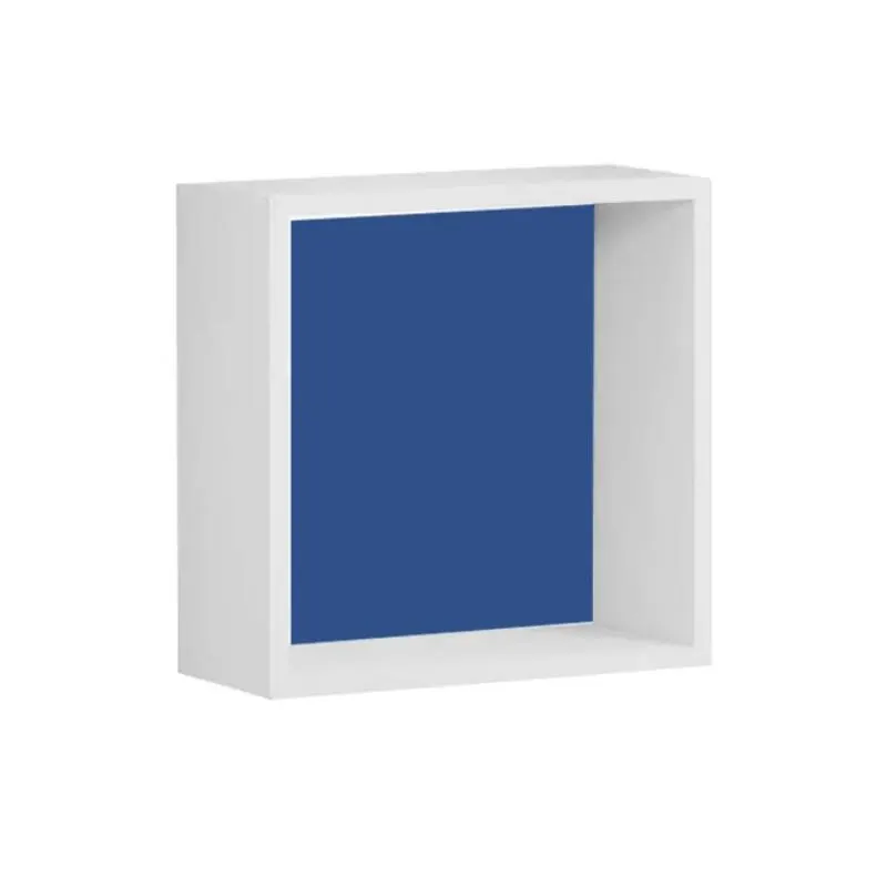 Cube Mural Blanc Fond Colore 30X30 Cm